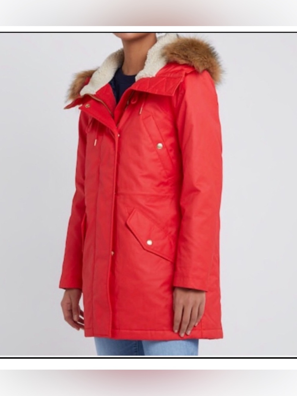 J Crew Perfect Winter Parka Coat H2222 xxs petite